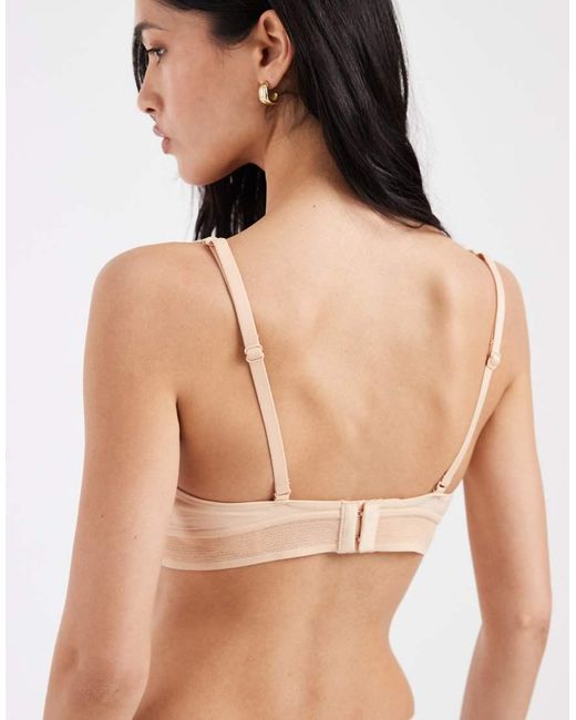 Lacoste Natural Microfibre Cut Out Bra