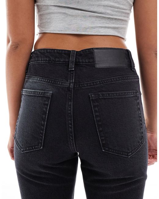 Jean cigarette à taille haute ASOS en coloris Black