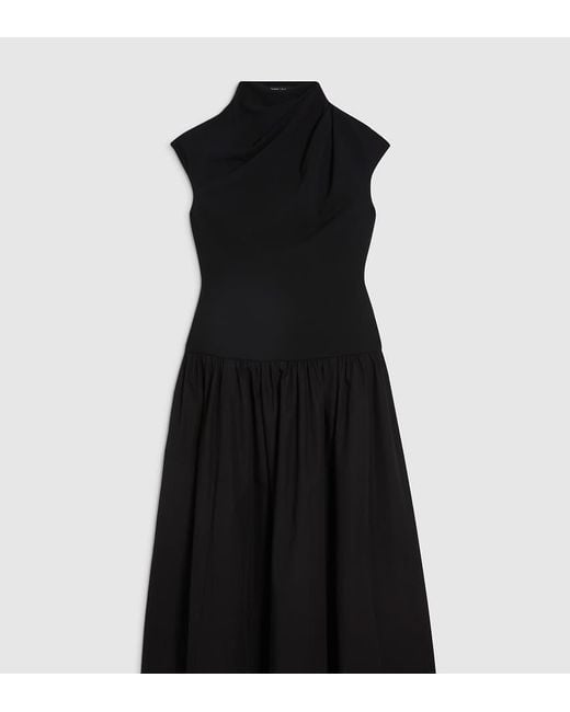 River Island Black Short Sleeve Hybrid Maxi Dress