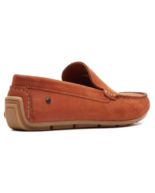 Base London Brown Moss Driver Mocc for men