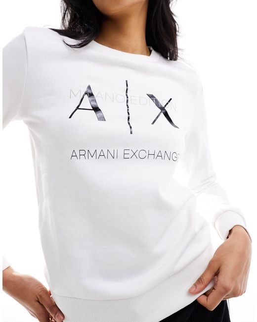 Sweat - journal Armani Exchange en coloris White
