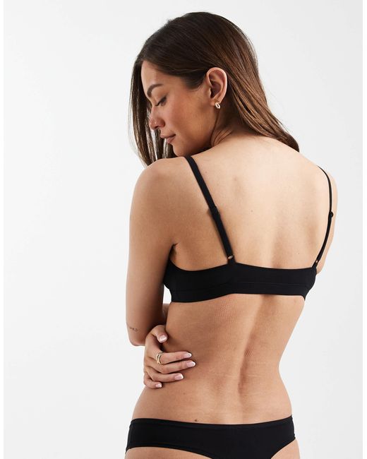 ONLY Black Peached Bralette