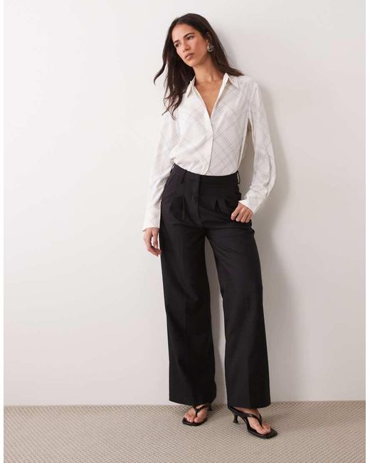 Mango White Classic Shirt