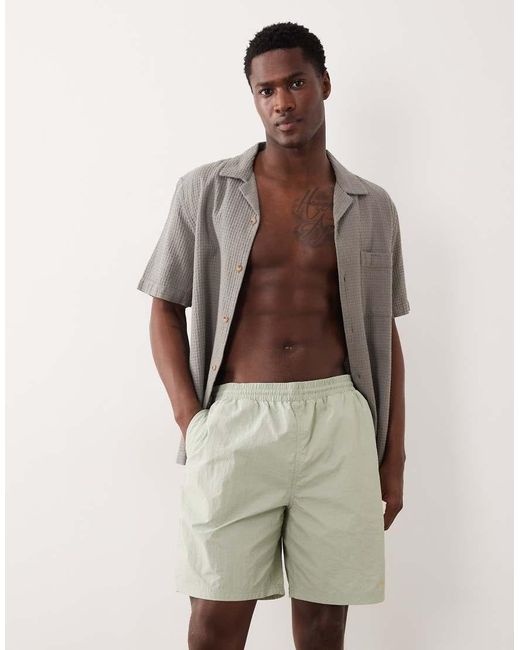 Farah Natural Edgar Logo Swim Shorts for men