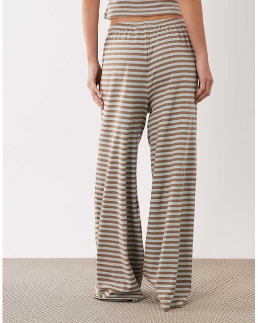 ASOS White Mix & Match Wide Leg Pajama Pants