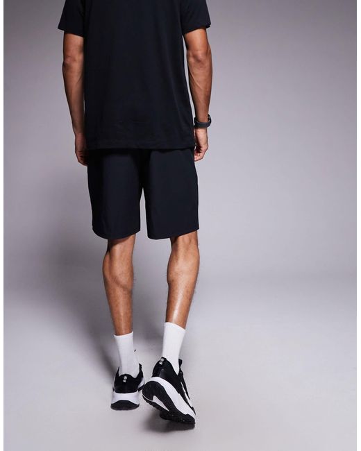 4505 Blue 8" Wide Leg Training Short With Zip Phone Pocket for men