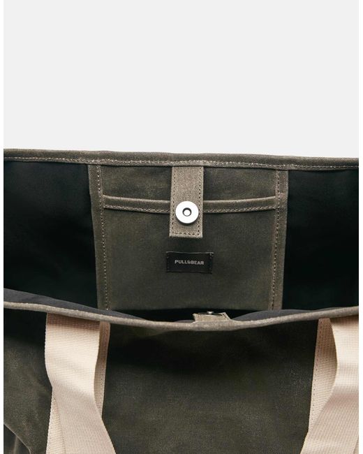 Pull&Bear – stwd – shopper-tasche in Green für Herren