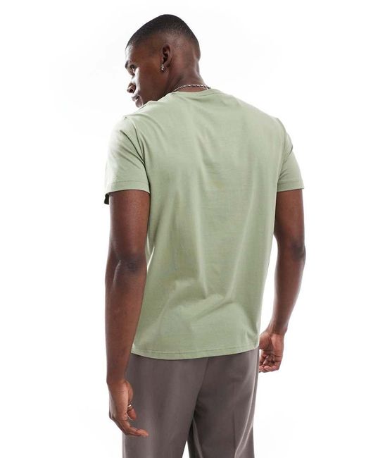 Fred Perry Green Crew Neck T-shirt for men