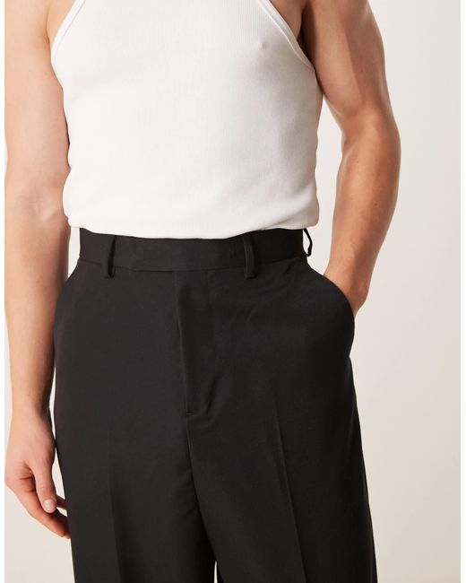 ASOS Black Smart baggy Balloon Fit Trousers for men