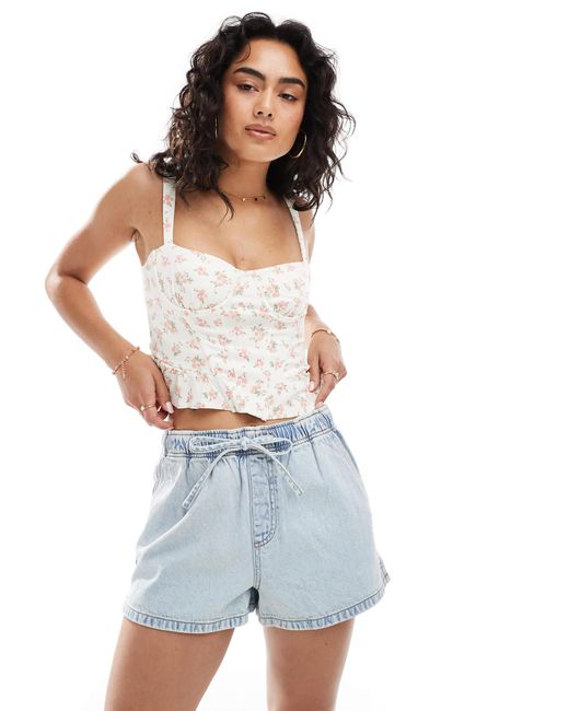 ASOS Blue Denim Pull On Short