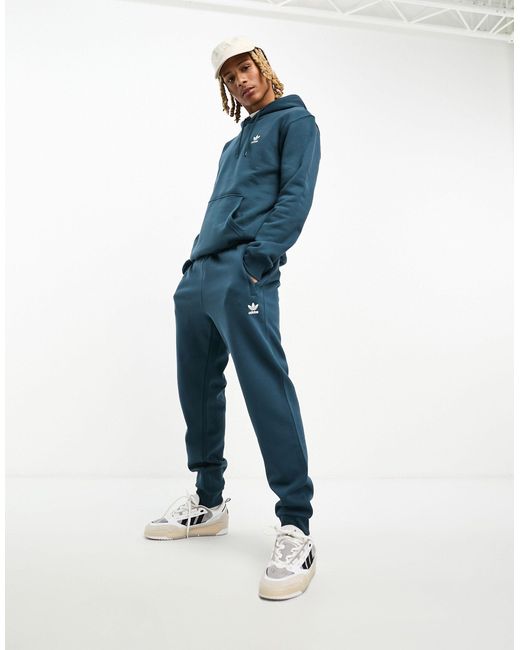 adidas trefoil joggers navy