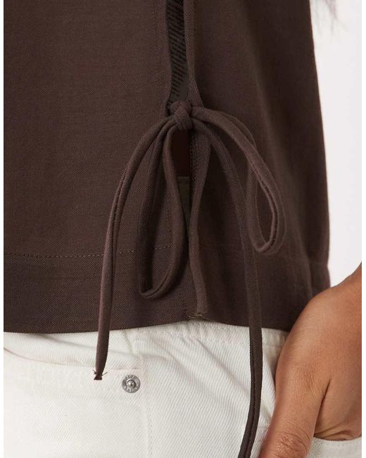 Jdy Black Bow Details Top