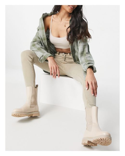 TOPSHOP Denim Jamie Jeans in Sand 1 