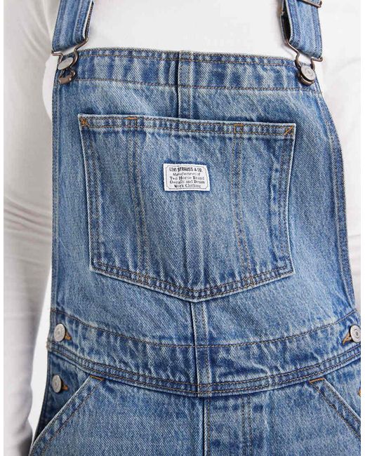 Levi's Blue baggy Denim Dungarees