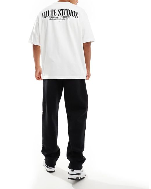 Cotton On Black Relaxed Track Pant for men