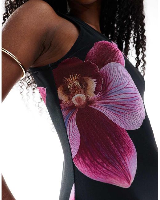 Vero Moda Red Large Scale Floral Sleeveless Maxi Dress