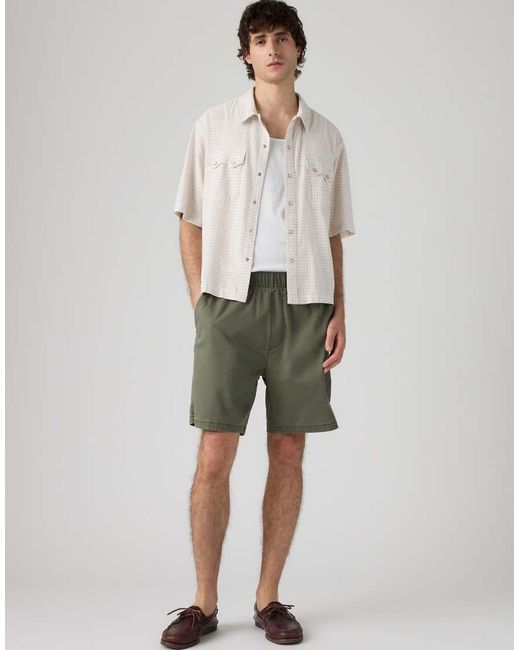 Levi's Natural Boxer Cotton Linen Shorts for men