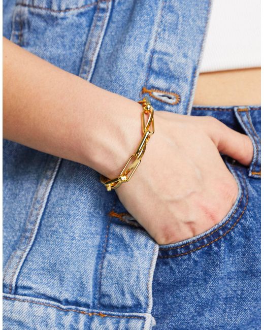 Orelia Entwined Link And Snake Chain Bracelet in Blue | Lyst Canada