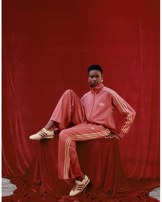 Adidas Originals Red X Asos Firebird Loose Track Top