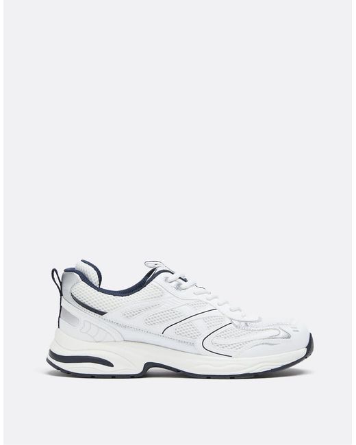 Stradivarius White Trainers With Detail