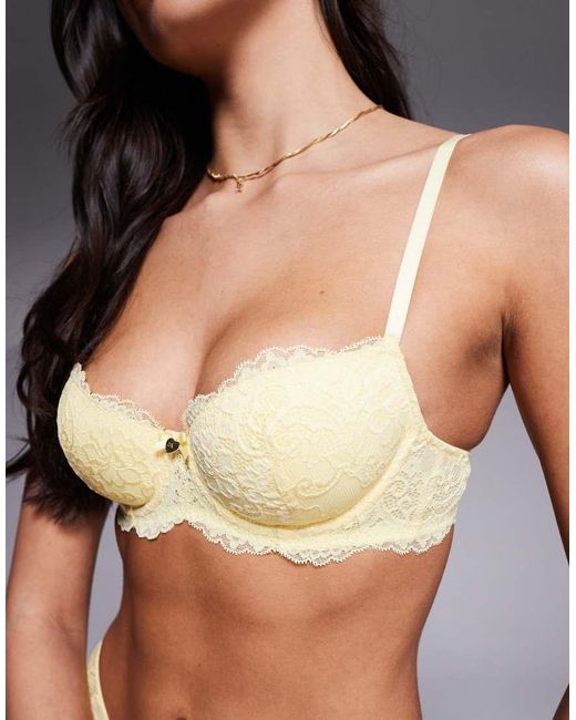 Boux Avenue Natural Emma Balconette Lace Bra