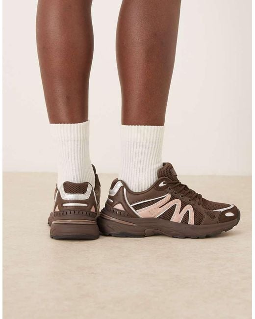 ASOS Natural Divine Lace Up Sneakers