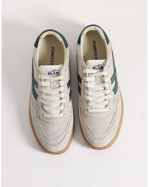 Pompeii UK Multicolor Pompeii Pippa Leather Lace Up Trainers for men