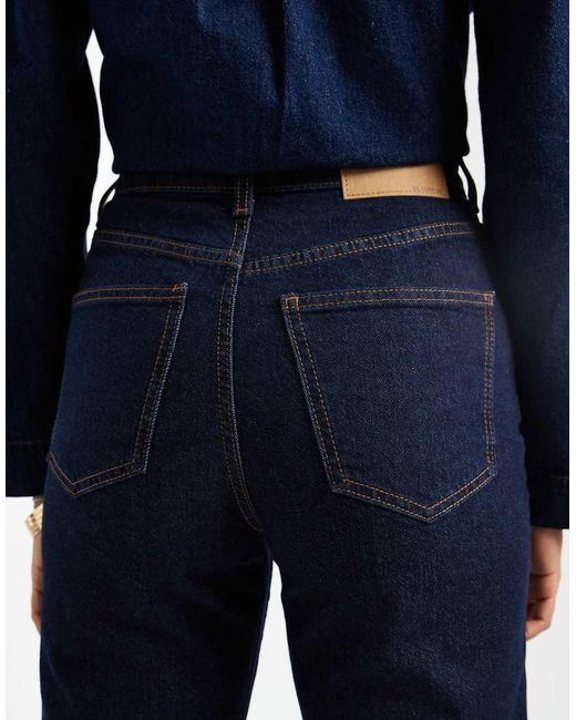 ASOS Blue Asos Design Tall Comfort Stretch Straight Leg Jeans
