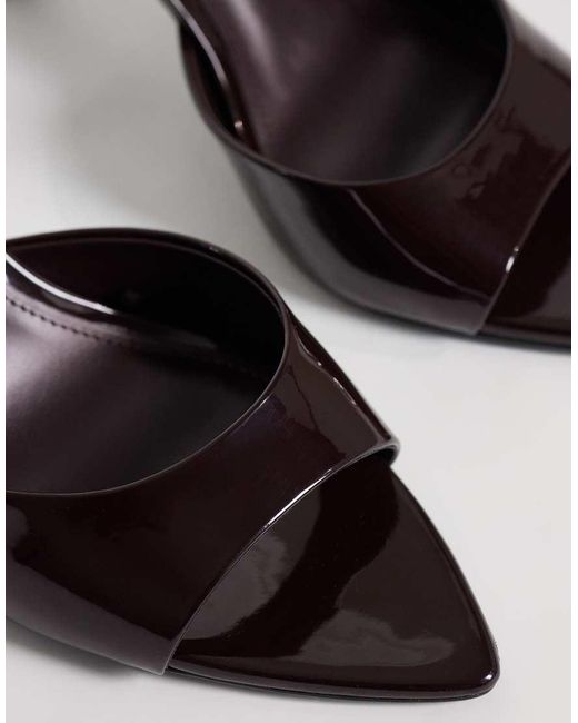 Mango Natural High Heeled Mule