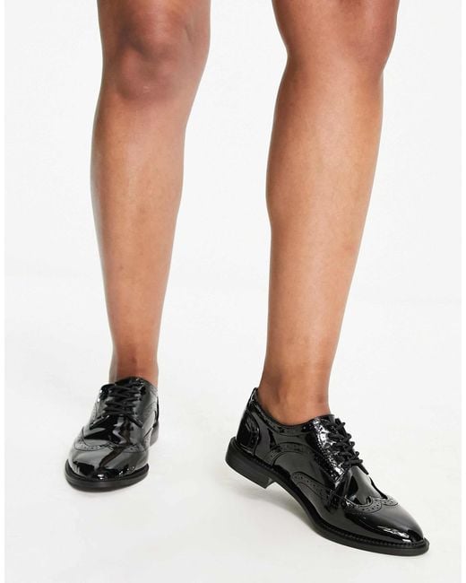 Asos Design Wide Fit Black Asos design – more – e schnürschuhe