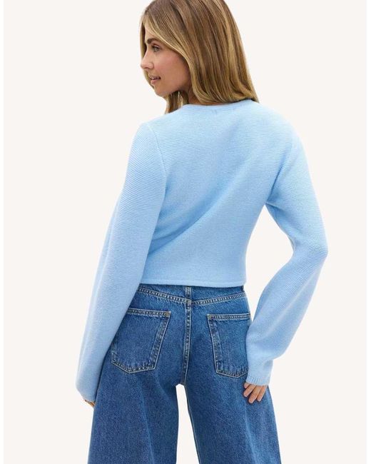Loavies Blue Constant Thoughts Light Cardigan With Buttons