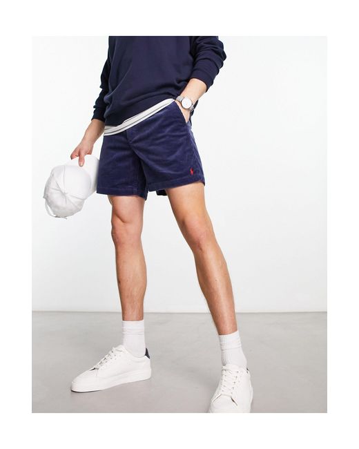 Pantalones cortos con logo Polo Ralph Lauren de hombre de color Azul | Lyst