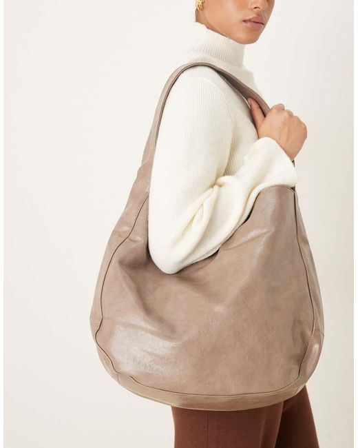 ASOS Brown Scoop Tote Bag