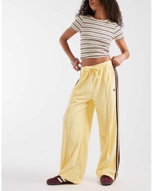 Adidas Originals Yellow Terry Towel Track Pants