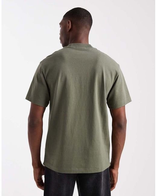 Fred Perry Green Relaxed T-shirt for men
