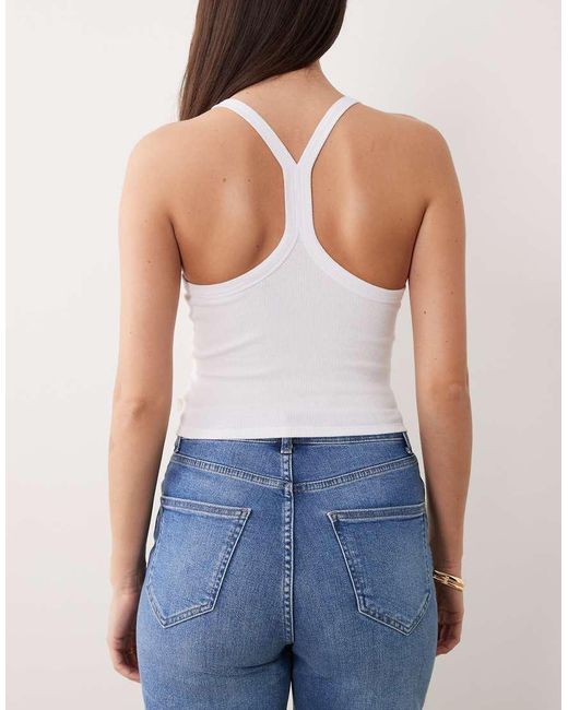 Cotton On Natural Active 3 Pack T Bar Cropped Tank