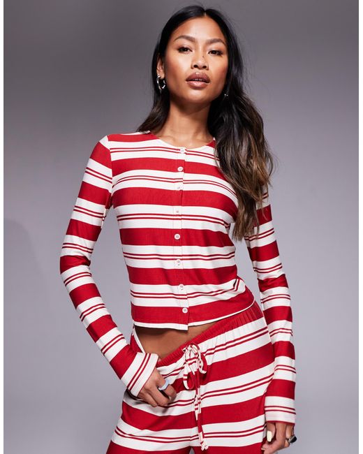 Kaiia Red – exclusive – langärmliges oberteil aus superweichem jersey