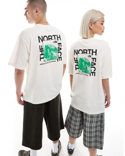 The North Face White – half dome – oversize-t-shirt