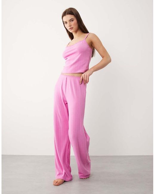 Abercrombie & Fitch Pink Pointelle Cami Pajama Top