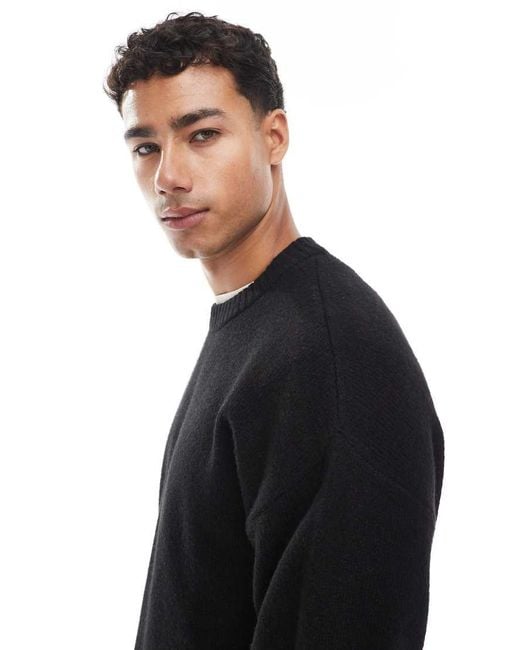 Jack & Jones Blue Oversize Fluffy Jumper for men