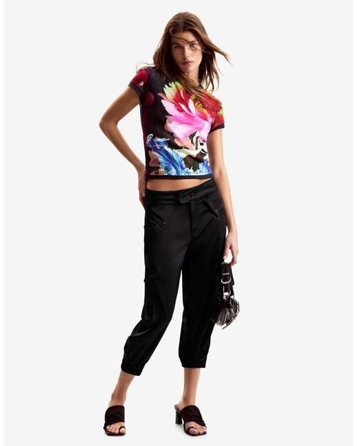 Desigual Red T-Shirt Designed By Mr. Christian Lacroix