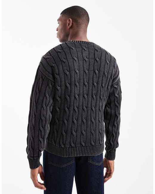 Levi's Blue Cable Knit Jumper for men
