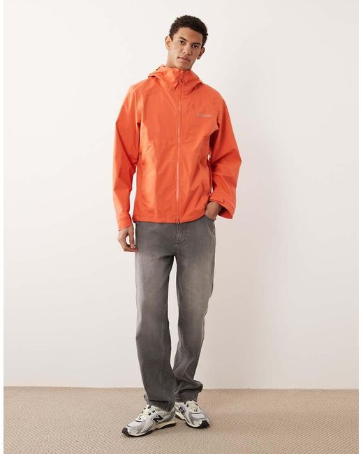 Columbia Orange Trailborne 2.5l Shell Jacket for men