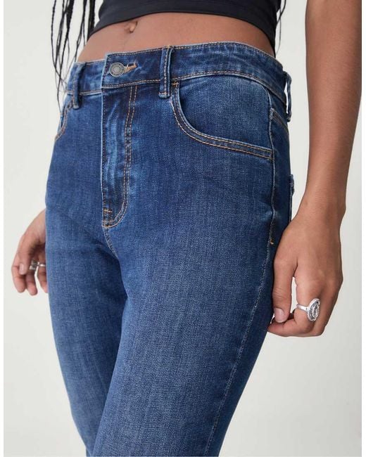 Stradivarius Blue Bootcut Jeans