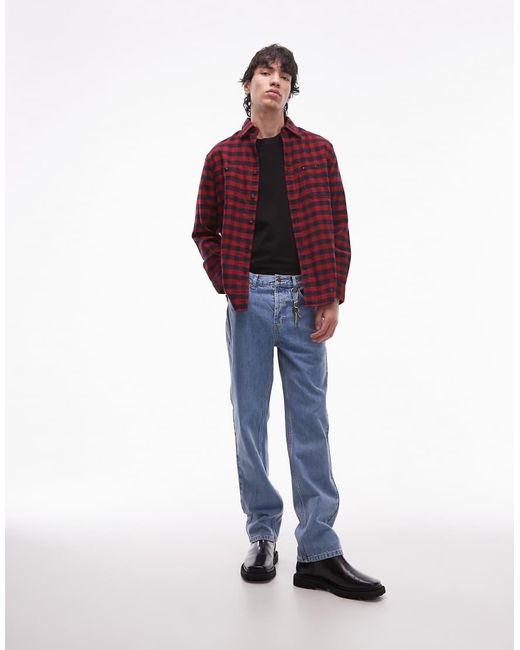 Tommy Hilfiger Red Holiday Check Shirt for men