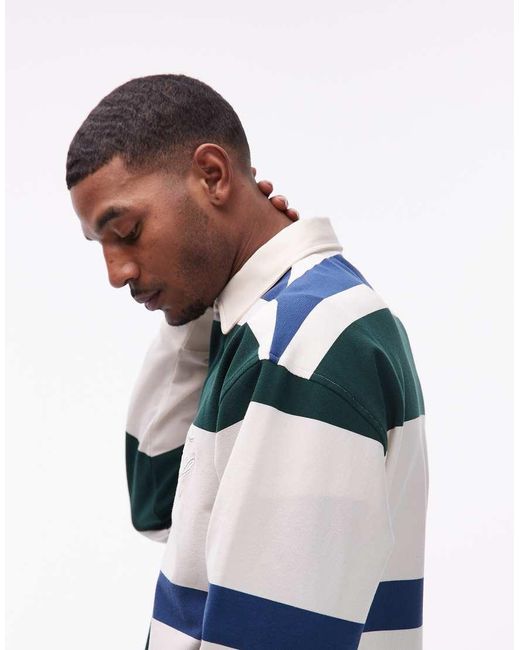 Tommy Hilfiger Gray Relaxed Fit Rugby Shirt for men