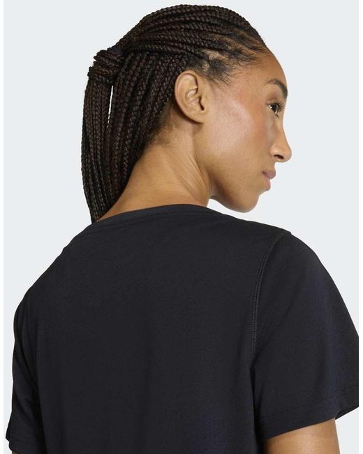 Adidas Originals Blue Workout Essentials Scoop Neck T-Shirt