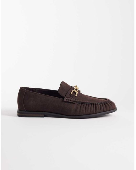 ASOS Brown Penny Loafers for men