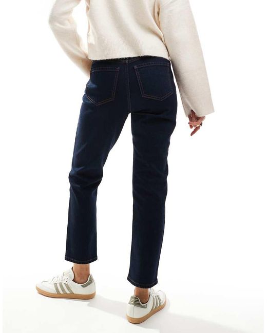 New Look Blue Hannah Straight Leg Jeans