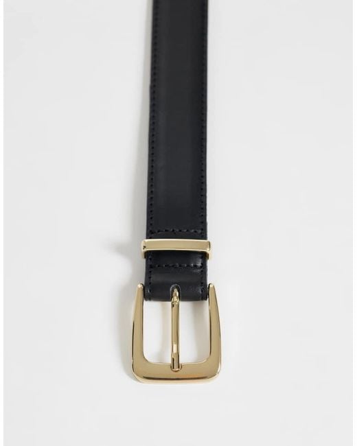 Mango White Classic Belt